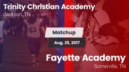 Matchup: Trinity Christian vs. Fayette Academy  2017
