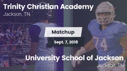 Matchup: Trinity Christian vs. University School of Jackson 2018