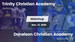 Matchup: Trinity Christian vs. Donelson Christian Academy  2020