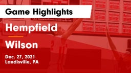 Hempfield  vs Wilson  Game Highlights - Dec. 27, 2021