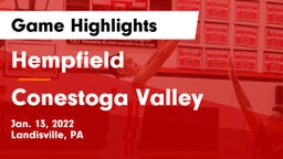 Hempfield  vs Conestoga Valley  Game Highlights - Jan. 13, 2022