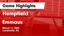 Hempfield  vs Emmaus  Game Highlights - March 11, 2023
