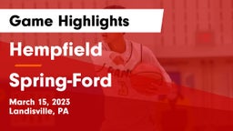 Hempfield  vs Spring-Ford  Game Highlights - March 15, 2023