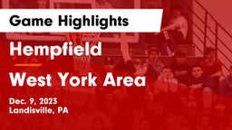 Hempfield  vs West York Area  Game Highlights - Dec. 9, 2023