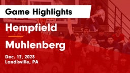 Hempfield  vs Muhlenberg  Game Highlights - Dec. 12, 2023