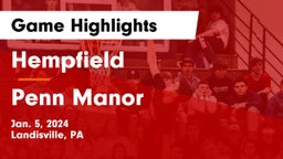 Hempfield  vs Penn Manor   Game Highlights - Jan. 5, 2024