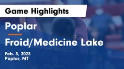 Poplar  vs Froid/Medicine Lake  Game Highlights - Feb. 3, 2023