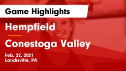 Hempfield  vs Conestoga Valley  Game Highlights - Feb. 22, 2021