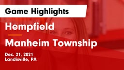 Hempfield  vs Manheim Township  Game Highlights - Dec. 21, 2021