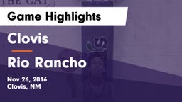 Clovis  vs Rio Rancho  Game Highlights - Nov 26, 2016