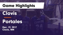 Clovis  vs Portales  Game Highlights - Dec. 19, 2017
