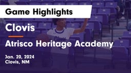 Clovis  vs Atrisco Heritage Academy  Game Highlights - Jan. 20, 2024