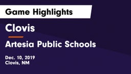 Clovis  vs Artesia Public Schools Game Highlights - Dec. 10, 2019