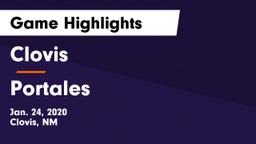 Clovis  vs Portales  Game Highlights - Jan. 24, 2020