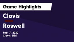 Clovis  vs Roswell  Game Highlights - Feb. 7, 2020