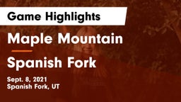 Maple Mountain  vs Spanish Fork  Game Highlights - Sept. 8, 2021