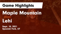 Maple Mountain  vs Lehi  Game Highlights - Sept. 10, 2021