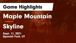Maple Mountain  vs Skyline  Game Highlights - Sept. 11, 2021