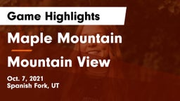 Maple Mountain  vs Mountain View  Game Highlights - Oct. 7, 2021