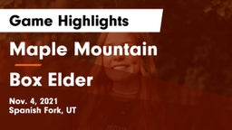 Maple Mountain  vs Box Elder  Game Highlights - Nov. 4, 2021