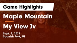 Maple Mountain  vs My View Jv Game Highlights - Sept. 2, 2022