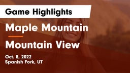 Maple Mountain  vs Mountain View  Game Highlights - Oct. 8, 2022