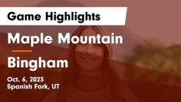 Maple Mountain  vs Bingham  Game Highlights - Oct. 6, 2023