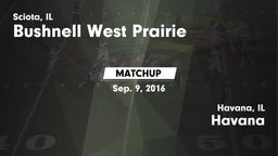 Matchup: Bushnell West vs. Havana  2016