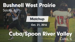 Matchup: Bushnell West vs. Cuba/Spoon River Valley  2016