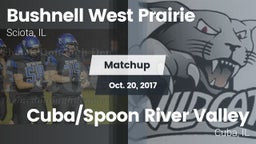 Matchup: Bushnell West vs. Cuba/Spoon River Valley  2017