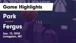 Park  vs Fergus  Game Highlights - Jan. 13, 2018