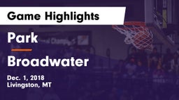 Park  vs Broadwater  Game Highlights - Dec. 1, 2018