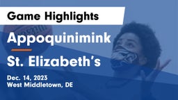 Appoquinimink  vs St. Elizabeth’s Game Highlights - Dec. 14, 2023