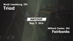 Matchup: Triad  vs. Fairbanks  2016
