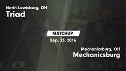 Matchup: Triad  vs. Mechanicsburg  2016