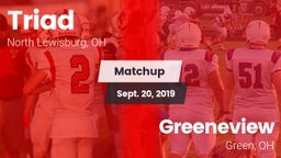 Matchup: Triad  vs. Greeneview  2019