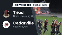 Recap: Triad  vs. Cedarville  2022