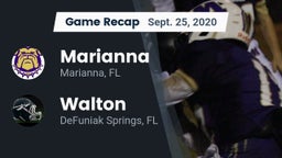 Recap: Marianna  vs. Walton  2020