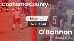 Matchup: Coahoma County High  vs. O'Bannon  2017