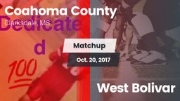 Matchup: Coahoma County High  vs. West Bolivar  2017
