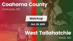 Matchup: Coahoma County High  vs. West Tallahatchie  2018