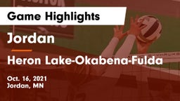 Jordan  vs Heron Lake-Okabena-Fulda Game Highlights - Oct. 16, 2021