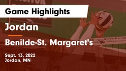 Jordan  vs Benilde-St. Margaret's  Game Highlights - Sept. 13, 2022