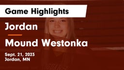 Jordan  vs Mound Westonka  Game Highlights - Sept. 21, 2023