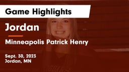 Jordan  vs Minneapolis Patrick Henry  Game Highlights - Sept. 30, 2023