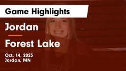 Jordan  vs Forest Lake  Game Highlights - Oct. 14, 2023