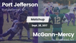 Matchup: Port Jefferson High vs. McGann-Mercy  2017