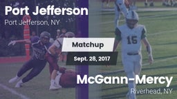 Matchup: Port Jefferson High vs. McGann-Mercy  2017
