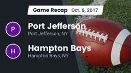 Recap: Port Jefferson  vs. Hampton Bays  2017