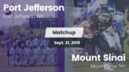 Matchup: Port Jefferson High vs. Mount Sinai  2018